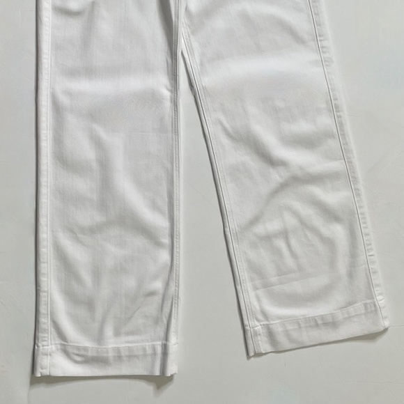 NWT!! J. CREW Factory White Drapey Denim Trousers Jeans High Waist Size 28 - Picture 6 of 13